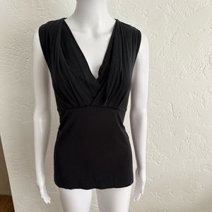Black sleeveless shirt